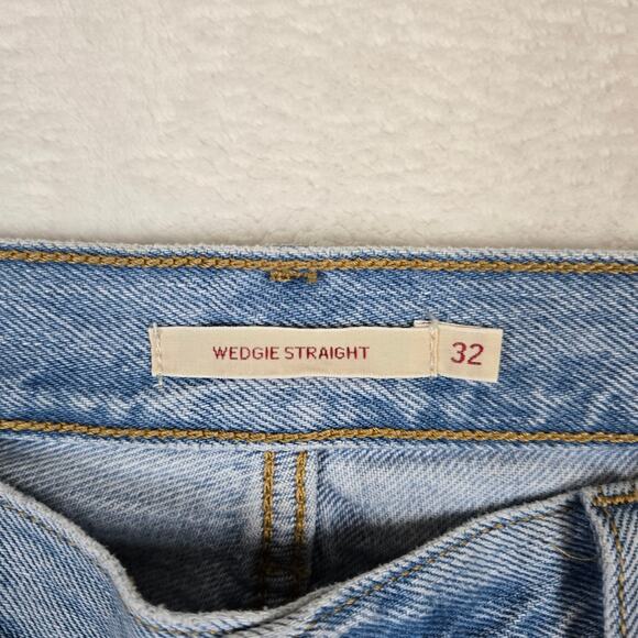 Levi's Premium Wedgie Straight Big E (new collection) Womens 32 0729 - Picture 4 of 13